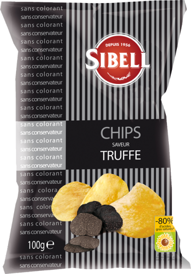 Chips saveur truffe