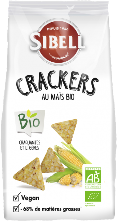 Crackers au maïs bio