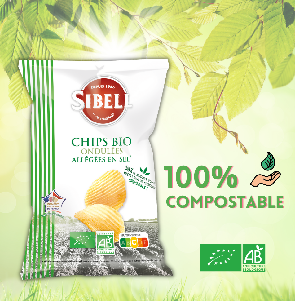 chips bio nature sachet compostable 
